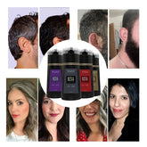 Nova Hair Dyeing Hair Care Shampoo 3 - in - 1 Natural Fast White Hair Dyed Black Hair Dye Lasting Convenience Men Women Hair Care - Showlu Well Nation Store